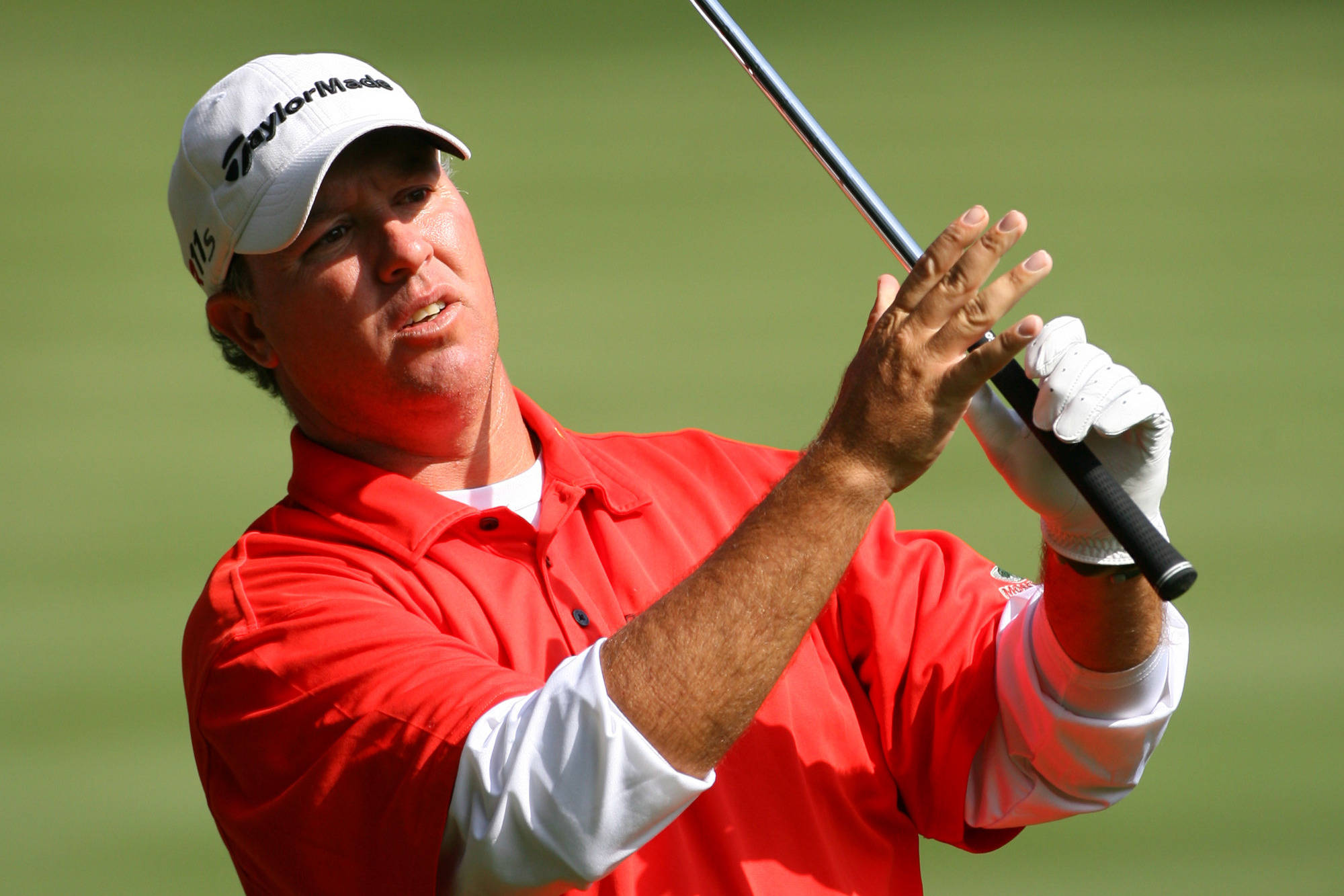 Boo Weekley, red shirt, white cap, Full HD Desktop Wallpaper