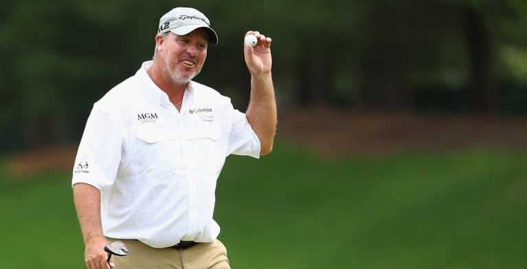 Boo Weekley, golf ball, white shirt, SD Desktop Wallpaper
