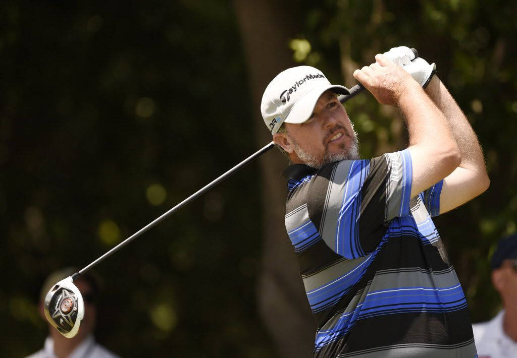 Boo Weekley, golfer, mid-swing, SD Desktop Wallpaper