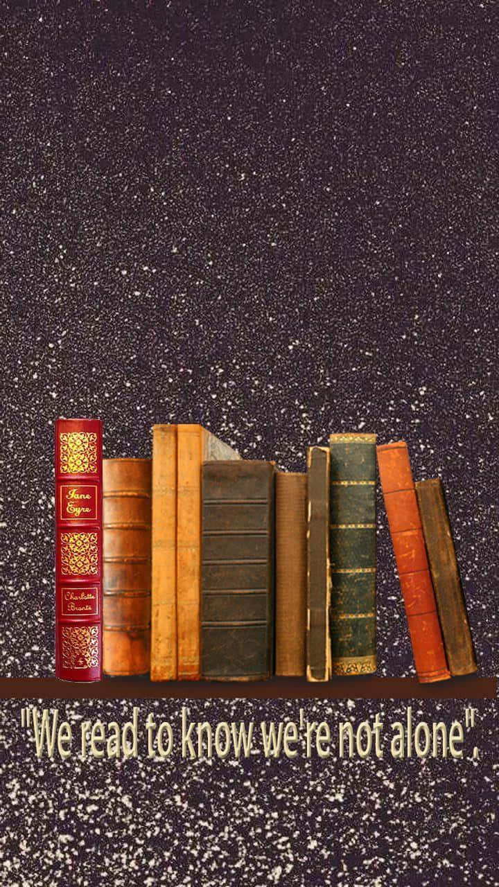 Books iPhone Quotes, starry night sky, vintage books, HD Phone Wallpaper