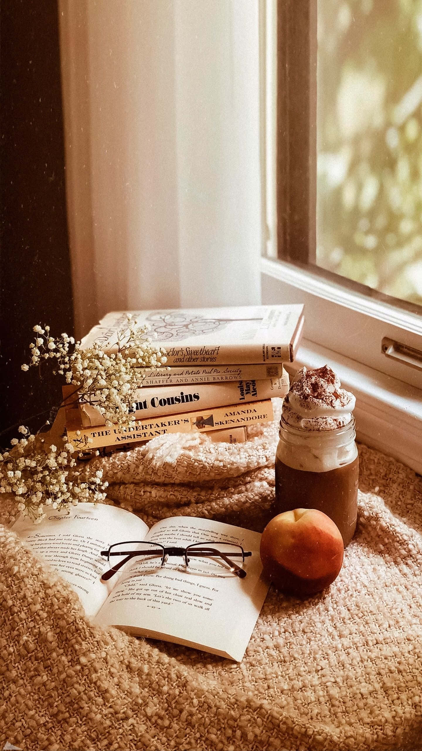 autumn, sunlight, window, 2K Phone Wallpaper