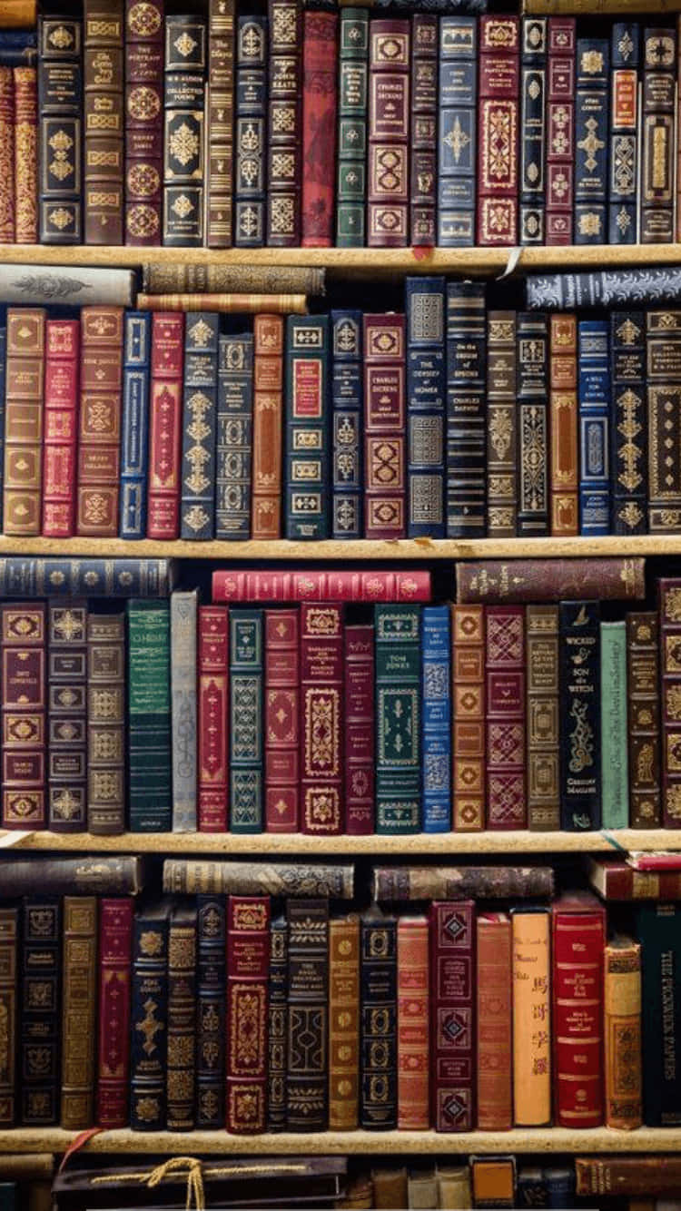 brown leatherbound book, iPhone screen, ornate vintage books, HD Phone Wallpaper