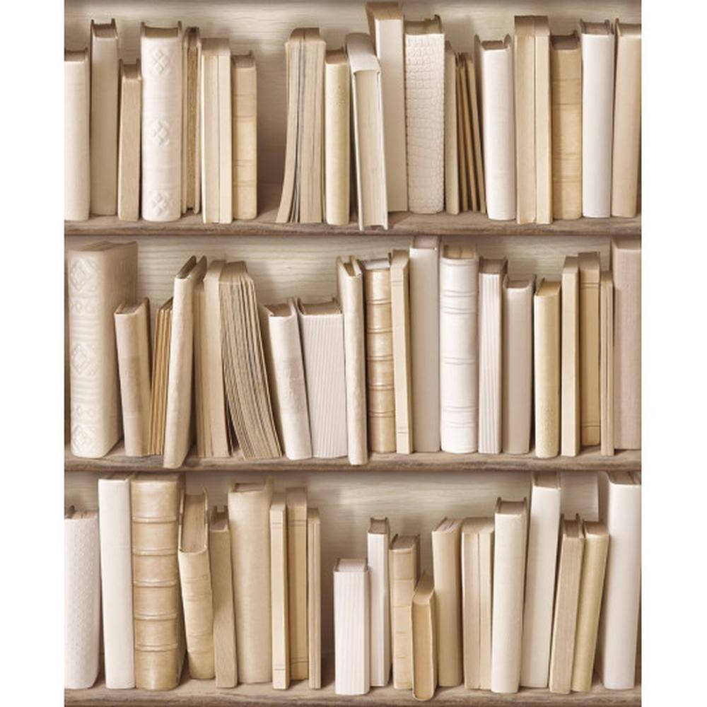 beige bookshelf, cream beige tones, vintage books, SD Desktop Wallpaper