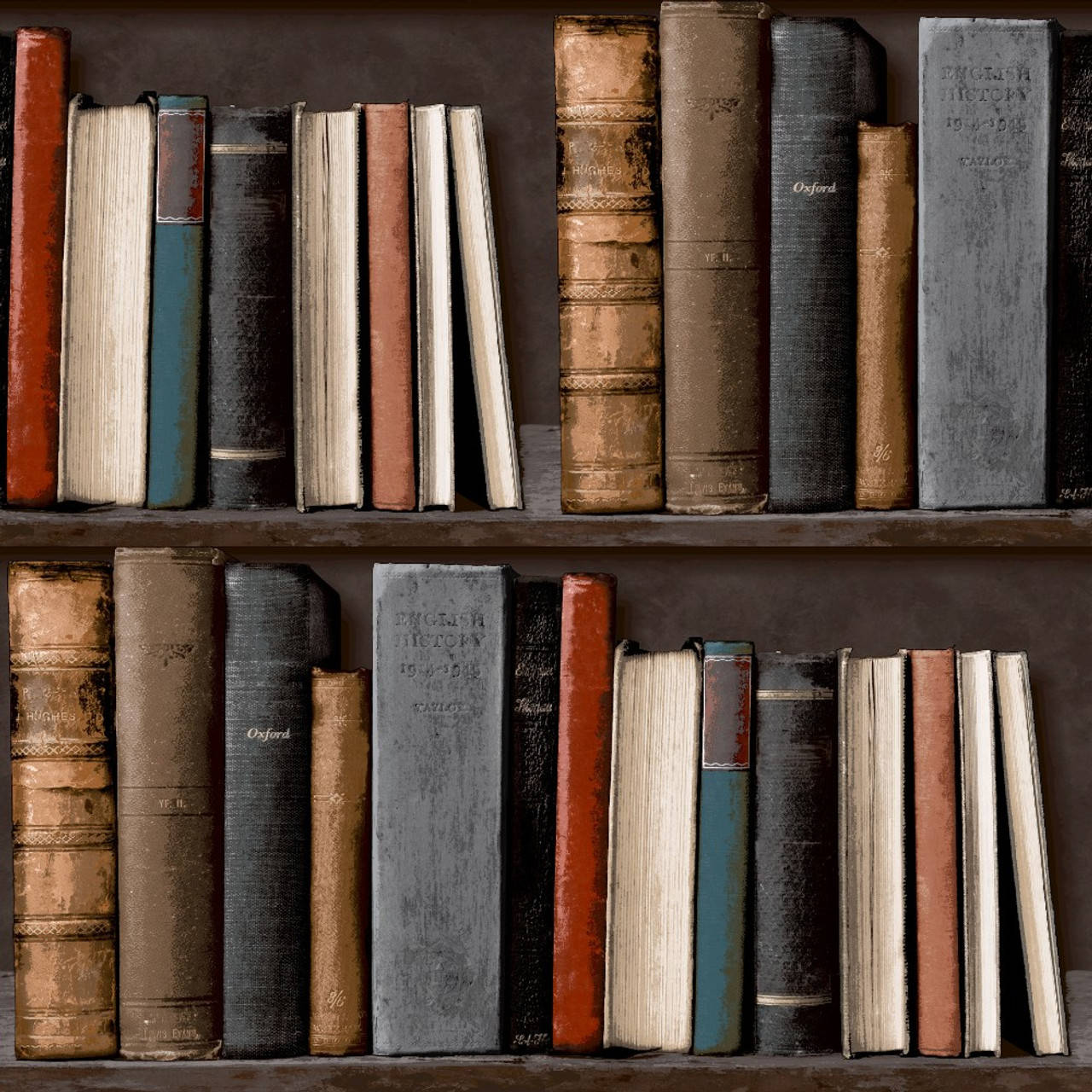 antique wooden bookshelf, vintage books, worn spines, HD Desktop Wallpaper