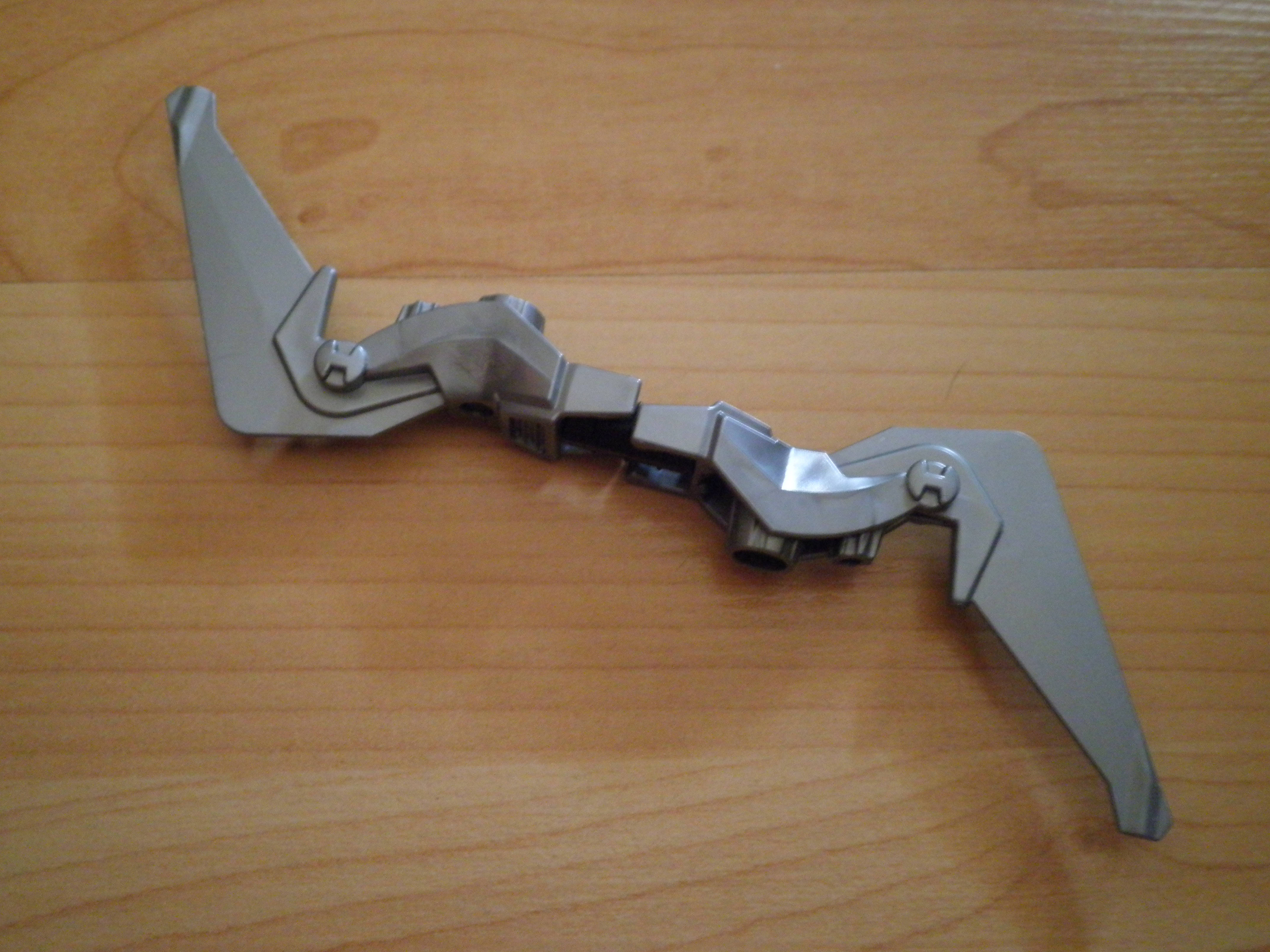 gray futuristic boomerang, metallic silver, toy bat-shaped weapon, 4K Desktop Wallpaper