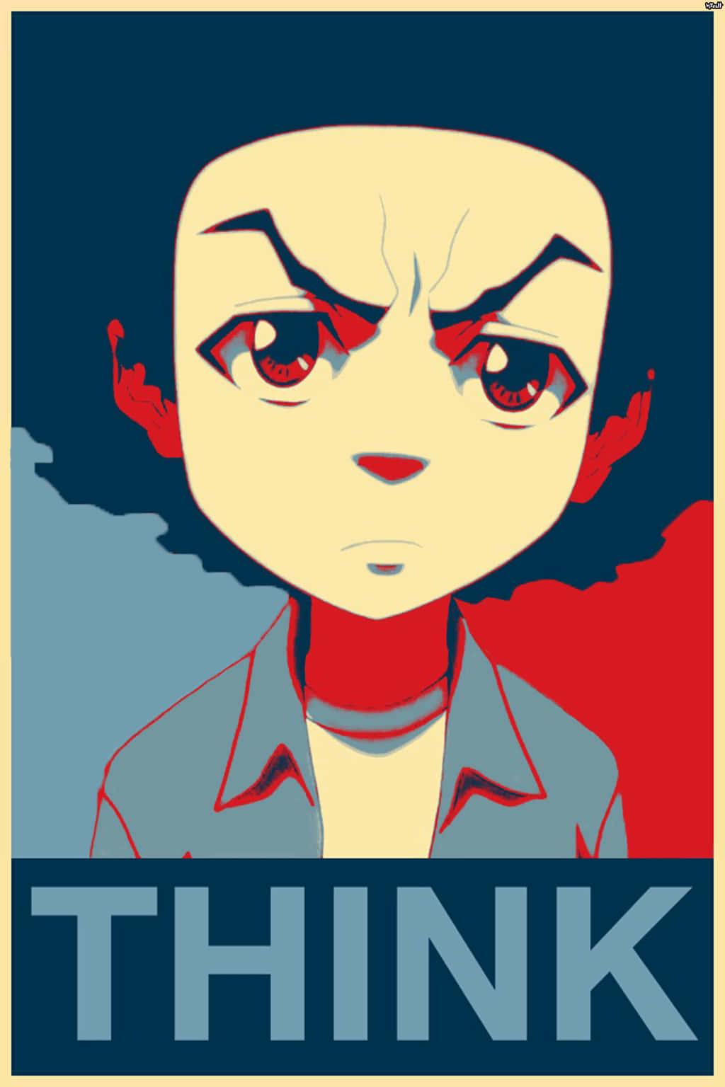 Boondocks PFP Statement, anime-style poster, young person, HD Phone Wallpaper
