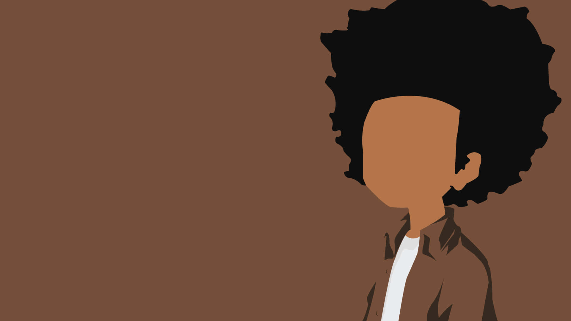 Boondocks Pfp, afro hairstyle, profile, Full HD Desktop Wallpaper