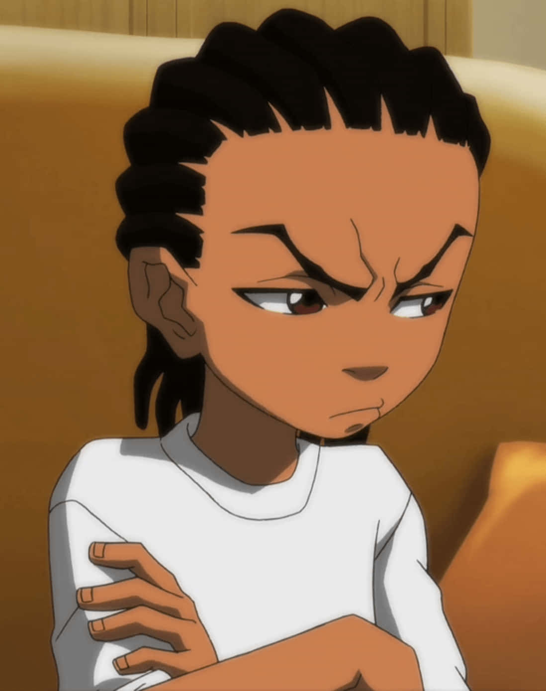Boondocks, anime boy, braided hair, HD Phone Wallpaper