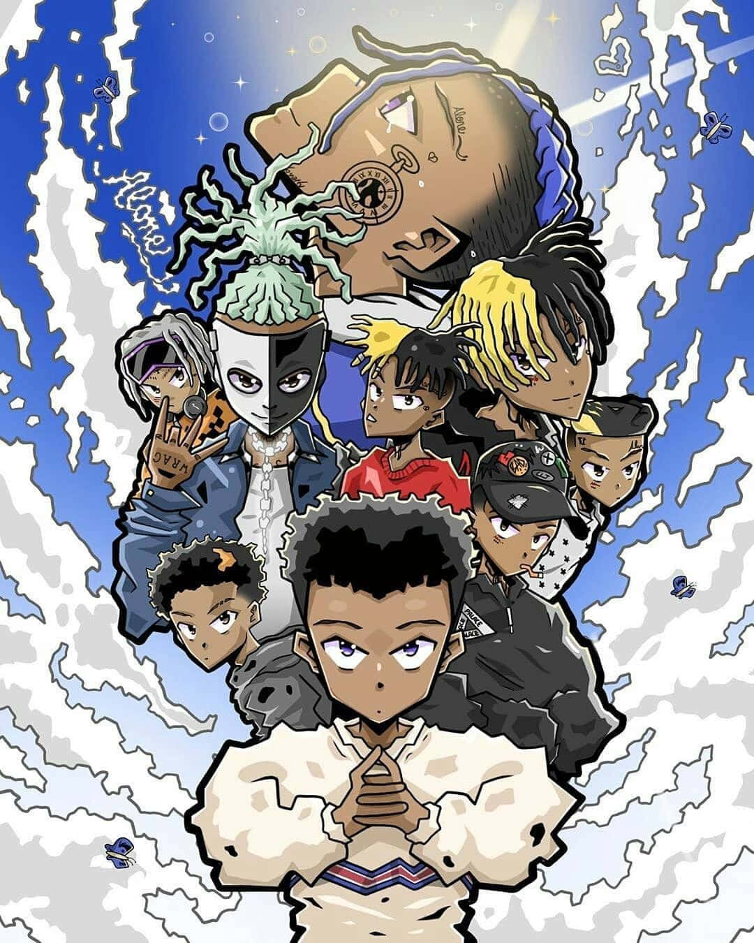 Anime Rapper, The Boondocks, anime-style illustration, HD Phone Wallpaper