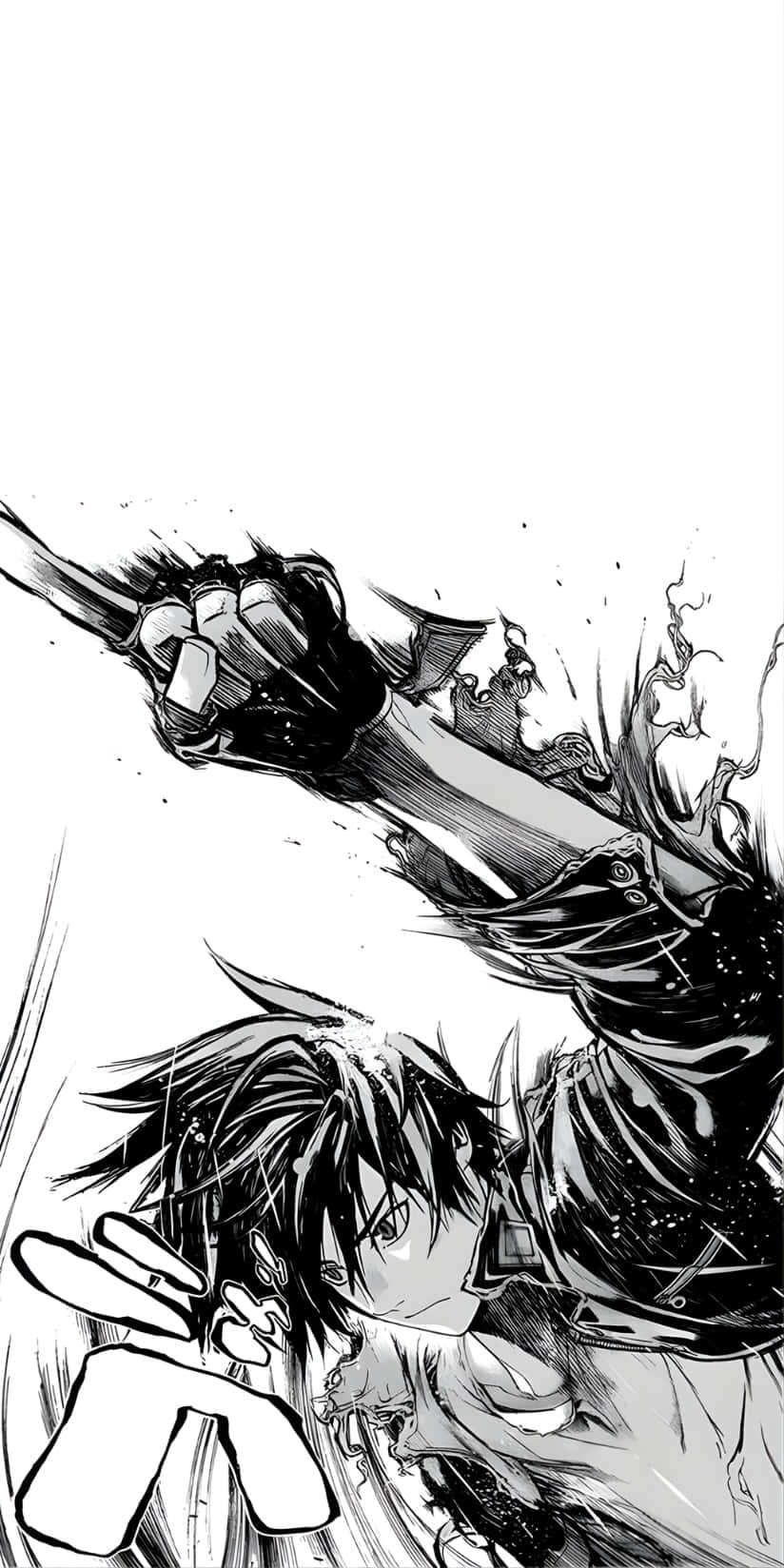 Boox Palma, manga panel, black and white, HD Phone Wallpaper