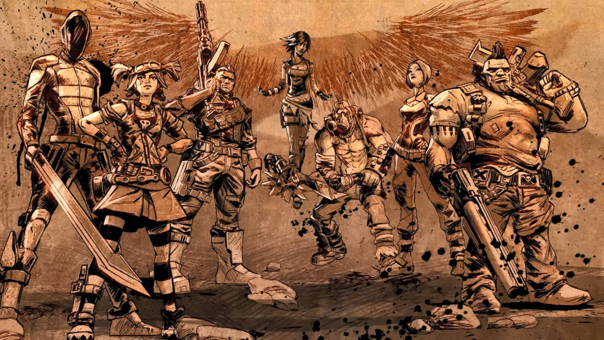 Borderlands 3, warriors, battle gear, Full HD Desktop Wallpaper