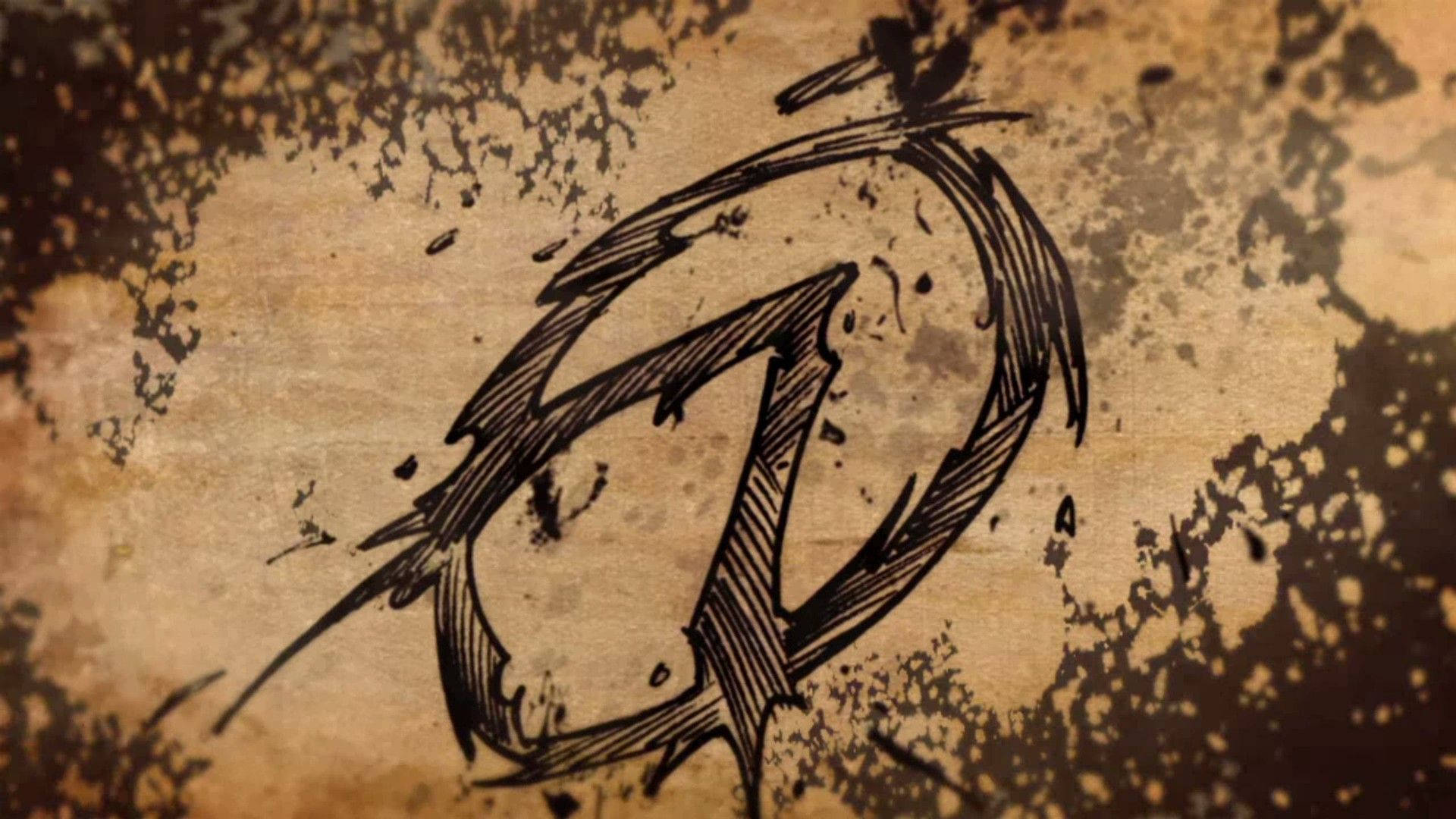 Borderlands, grunge, black ink, Full HD Desktop Wallpaper