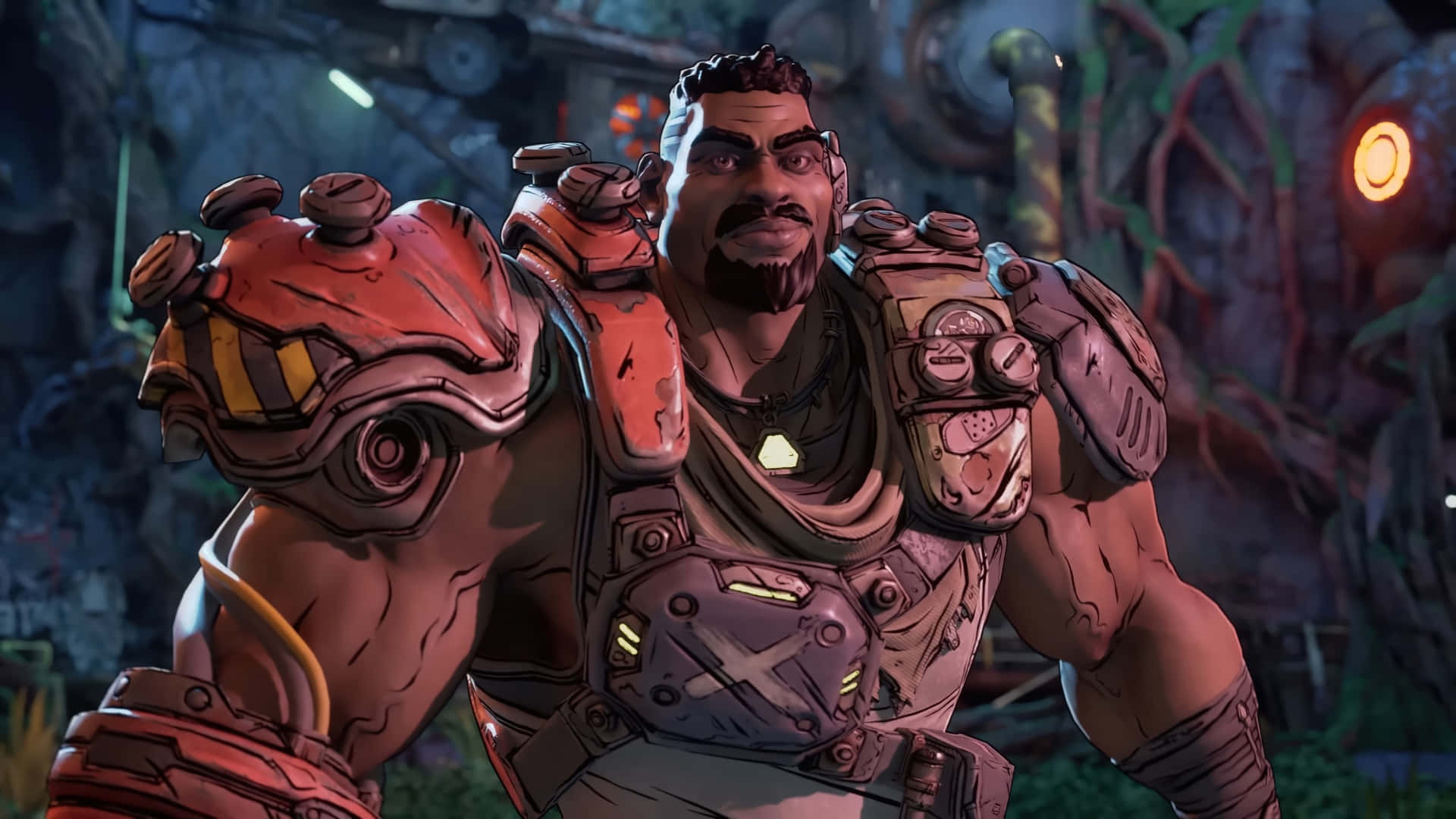 Borderlands 4, character reveal, muscular armored warrior, Full HD Desktop Wallpaper