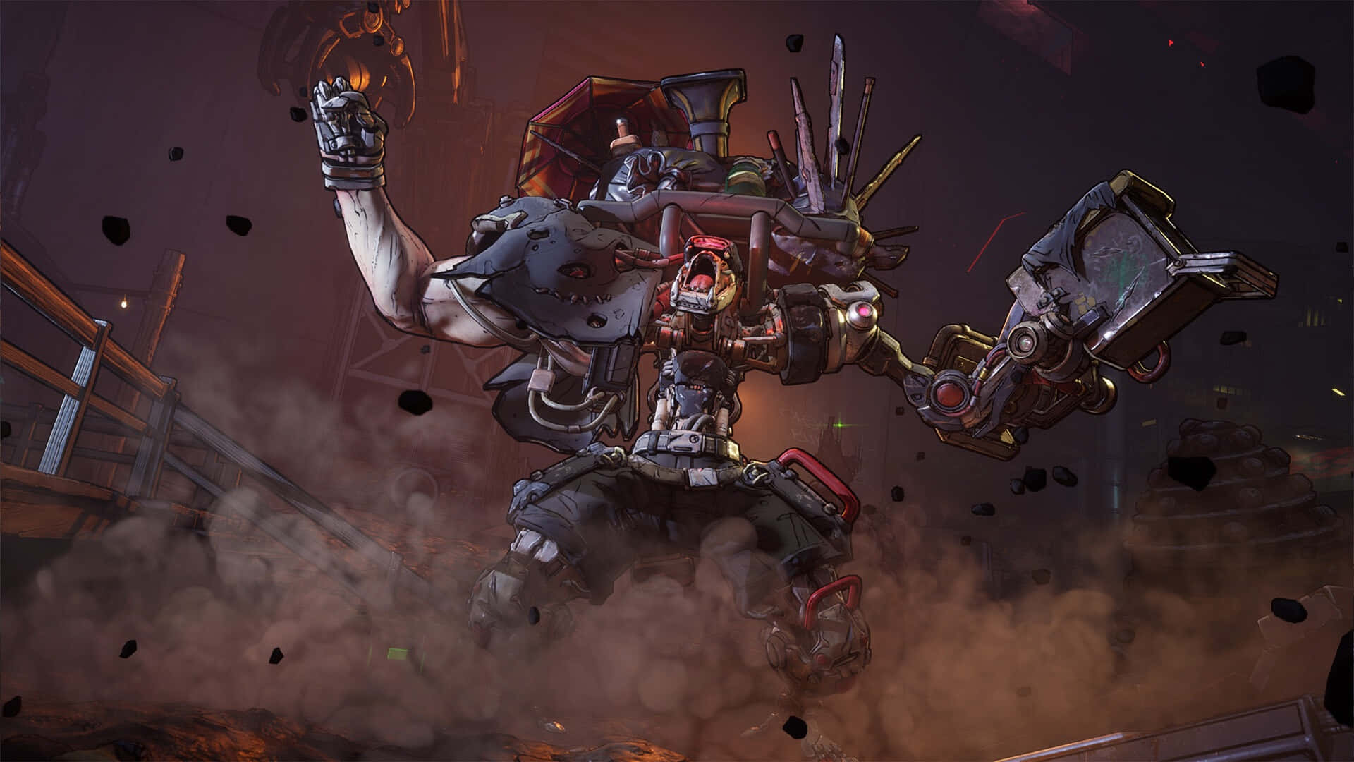 Borderlands 4, ultimate boss fight, biomechanical warrior, Full HD Desktop Wallpaper