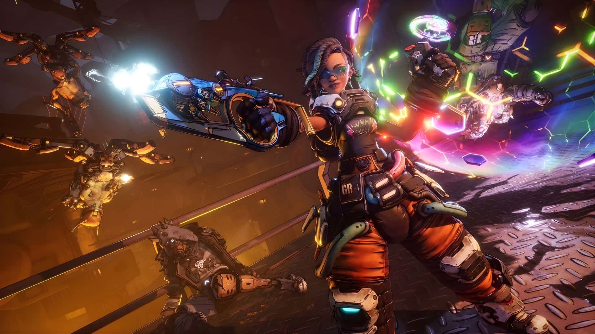 Borderlands 4, futuristic warrior, armored gear, Full HD Desktop Wallpaper