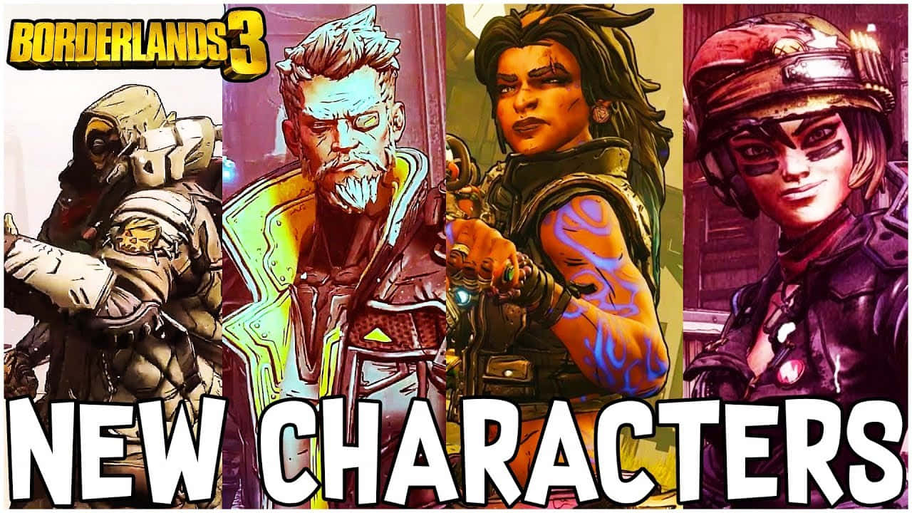 Borderlands 3, Borderlands characters, vibrant, HD Desktop Wallpaper
