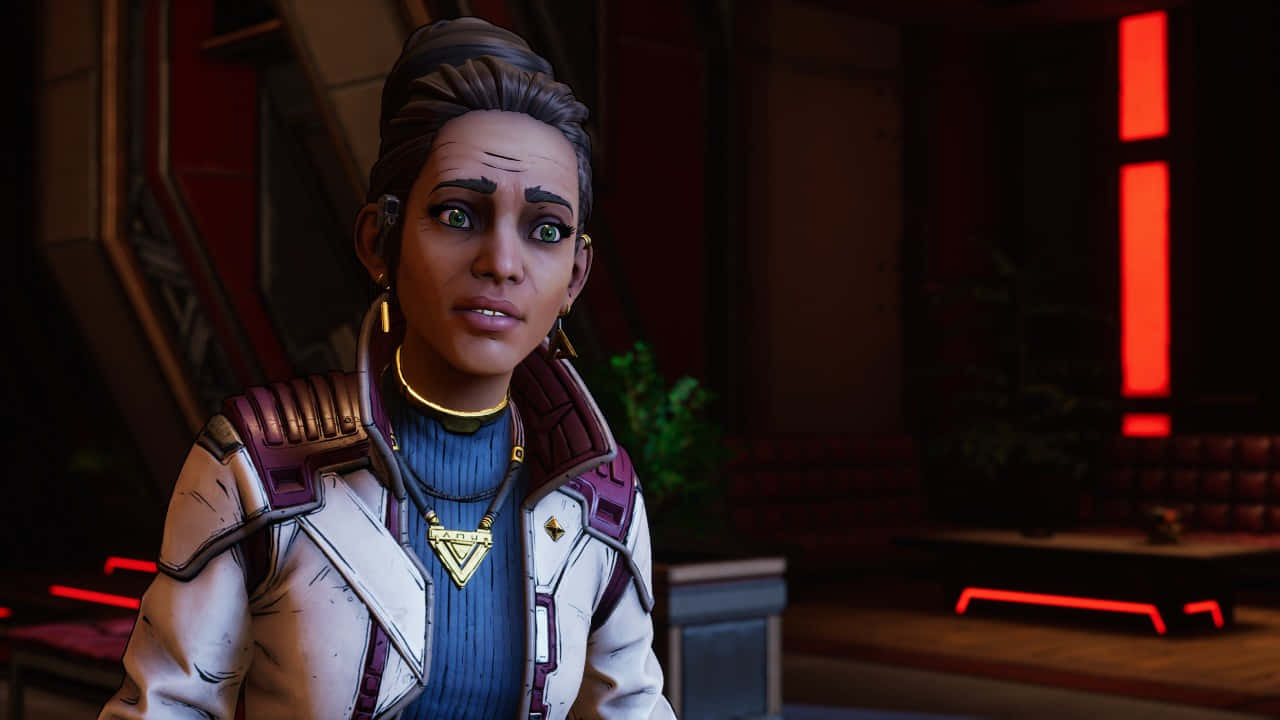 Borderlands, female character, green eyes, HD Desktop Wallpaper