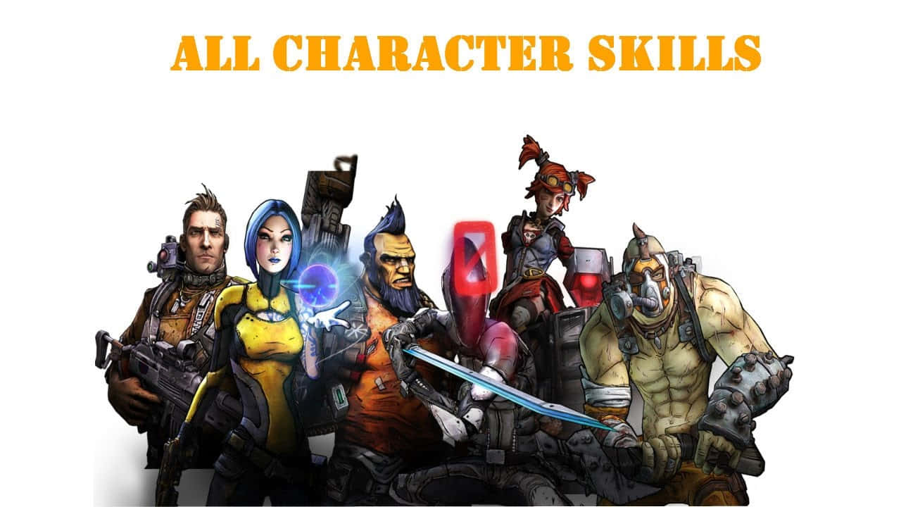 Borderlands, legendary characters, stylized video game characters, HD Desktop Wallpaper