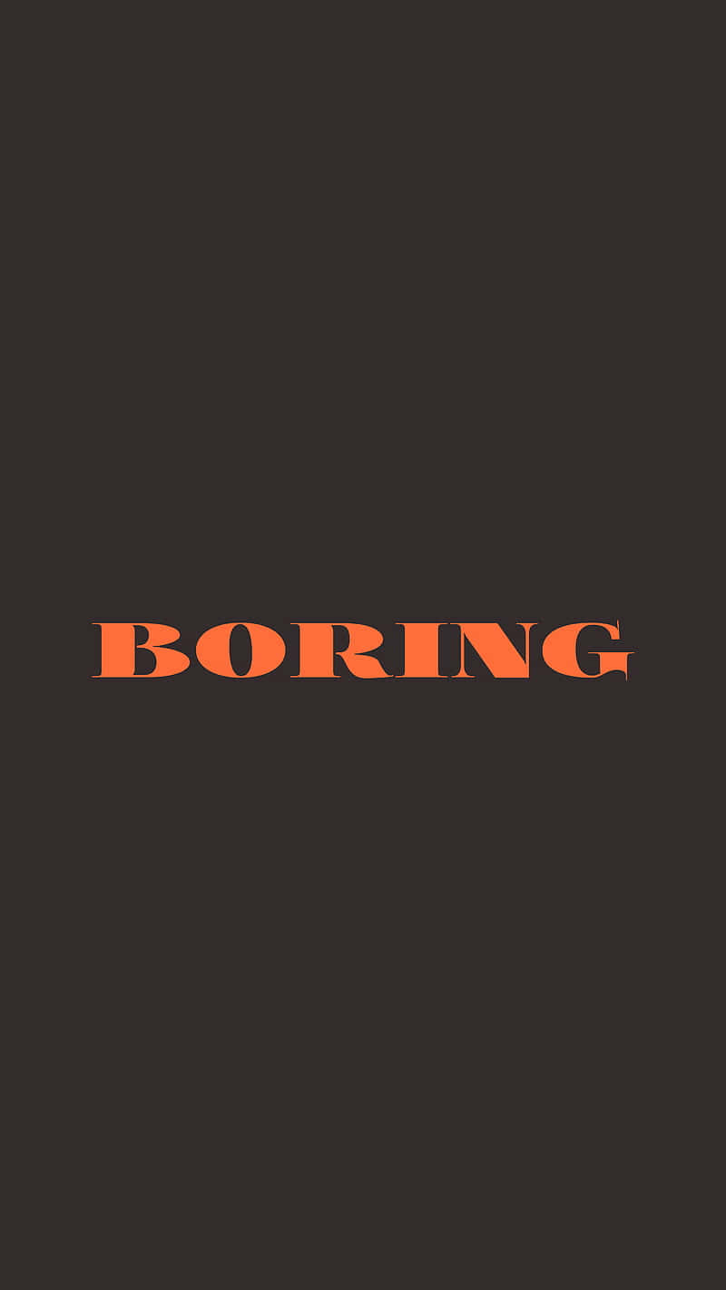 Boring, orange, dark gray, HD Phone Wallpaper