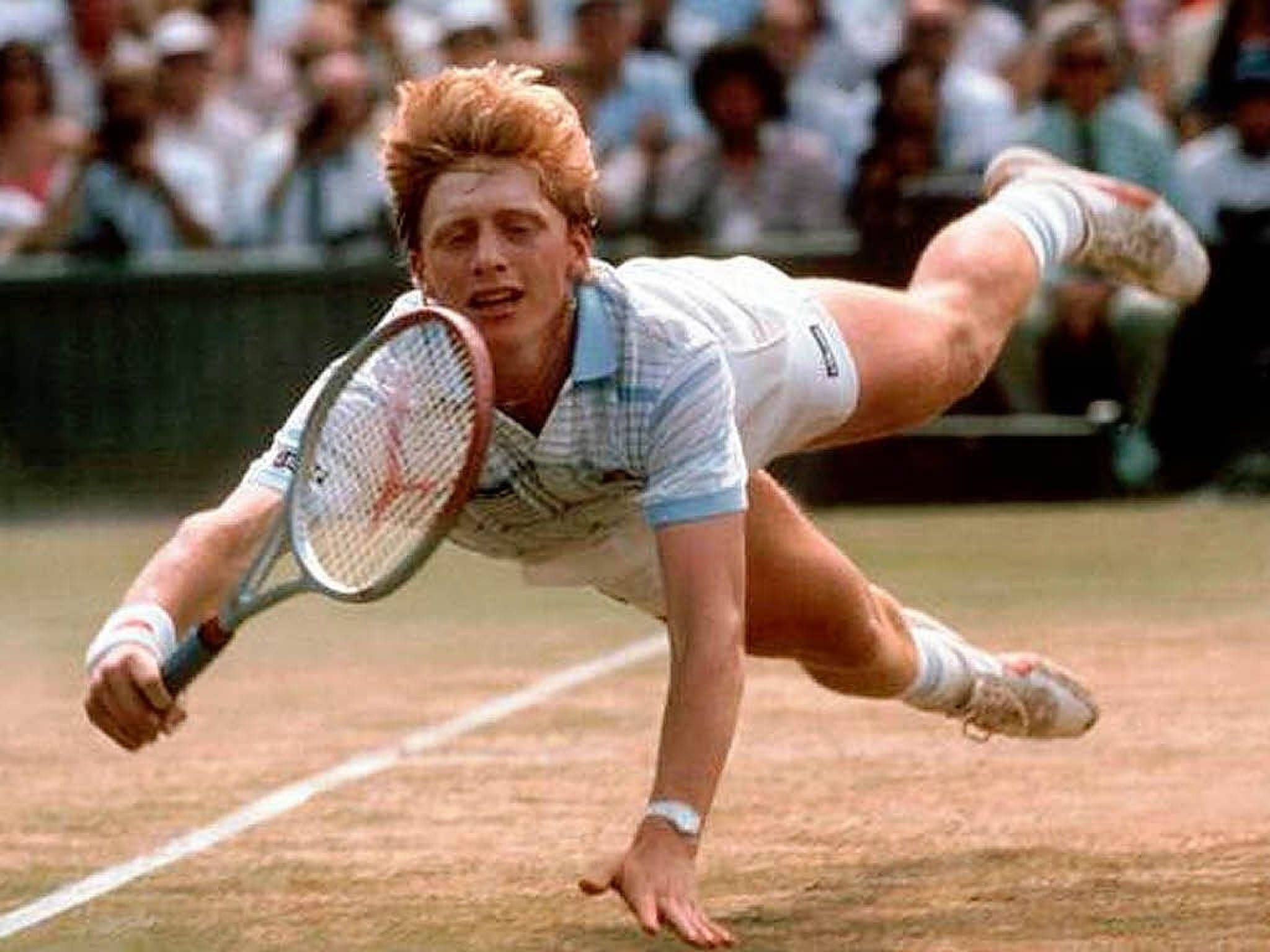 Boris Becker, tennis player, grass court, Full HD Desktop Wallpaper
