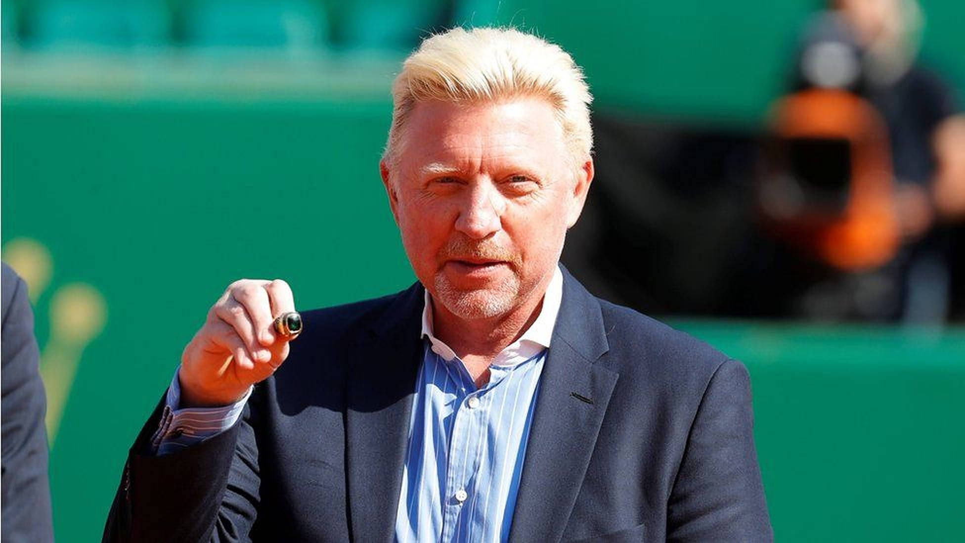 Boris Becker, blond hair, dark suit, Full HD Desktop Wallpaper