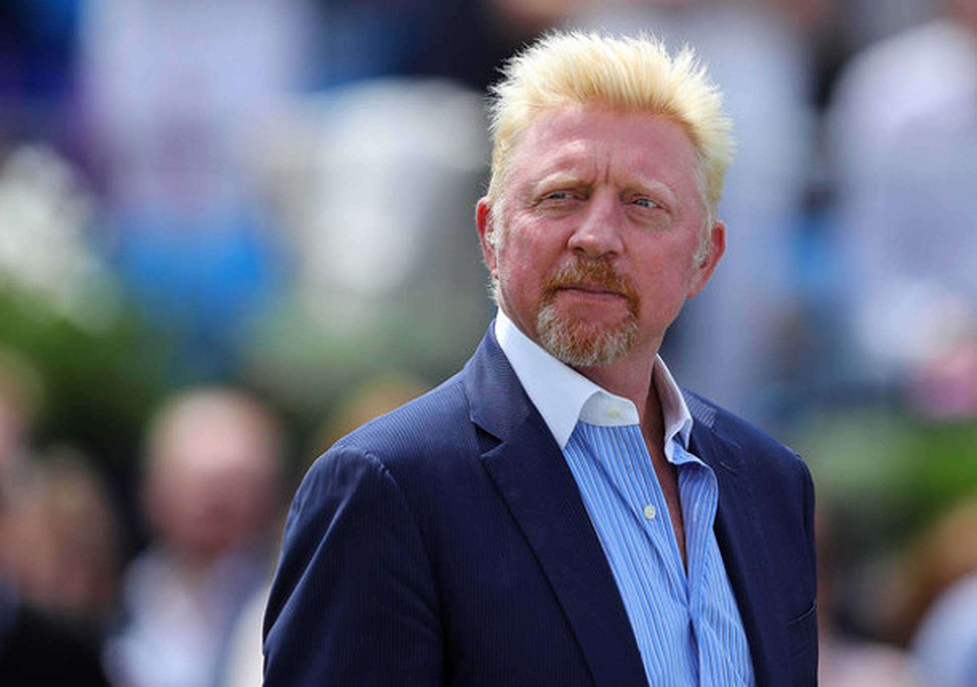 Boris Becker, spiky blonde hair, goatee, Full HD Desktop Wallpaper