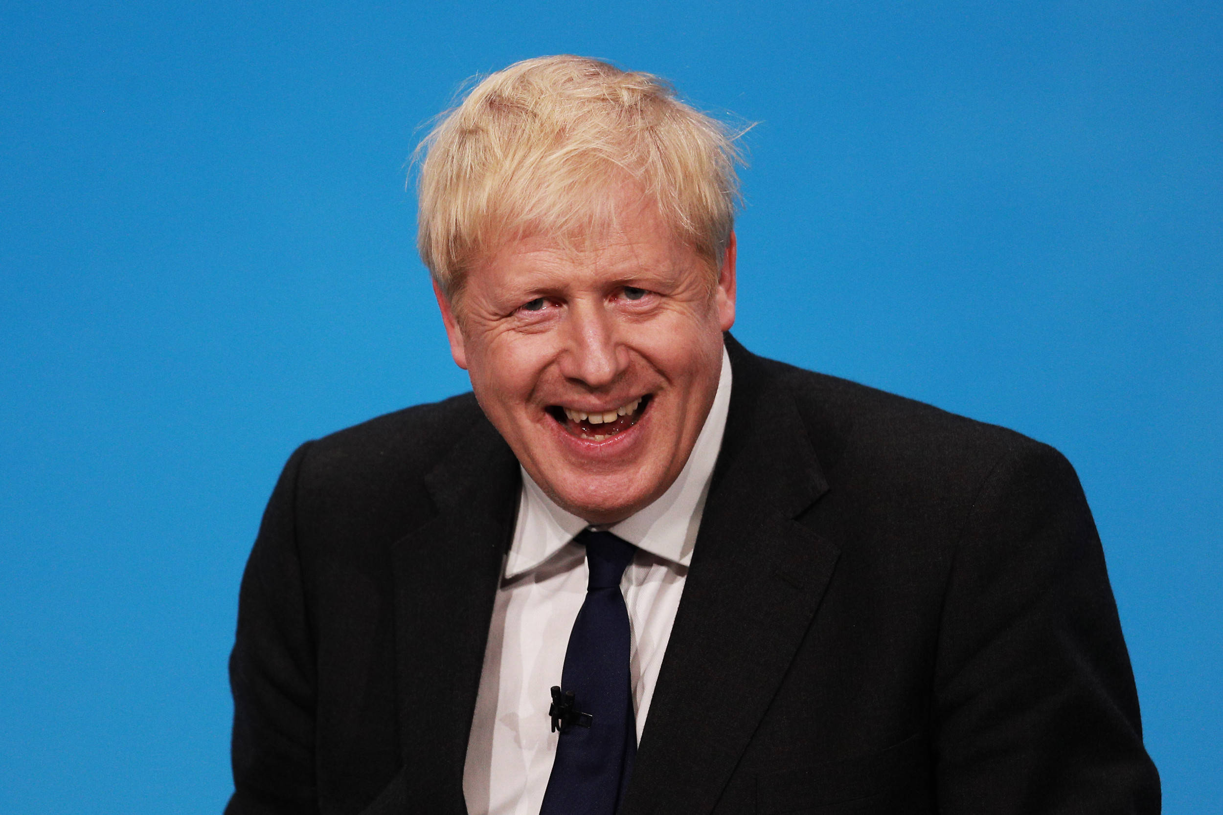 Boris Johnson, dark suit, blond hair, Full HD Desktop Wallpaper