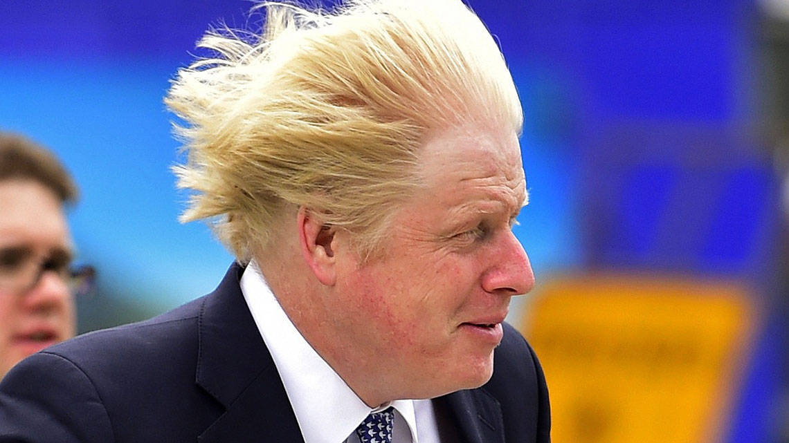 Boris Johnson, windy hair, blonde hair, SD Desktop Wallpaper