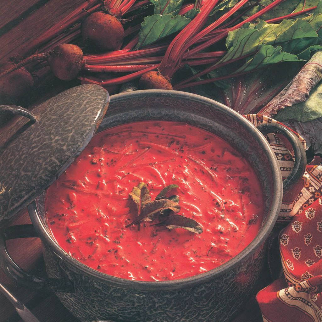 Borscht, hot pot, crimson beet soup, SD Desktop Wallpaper