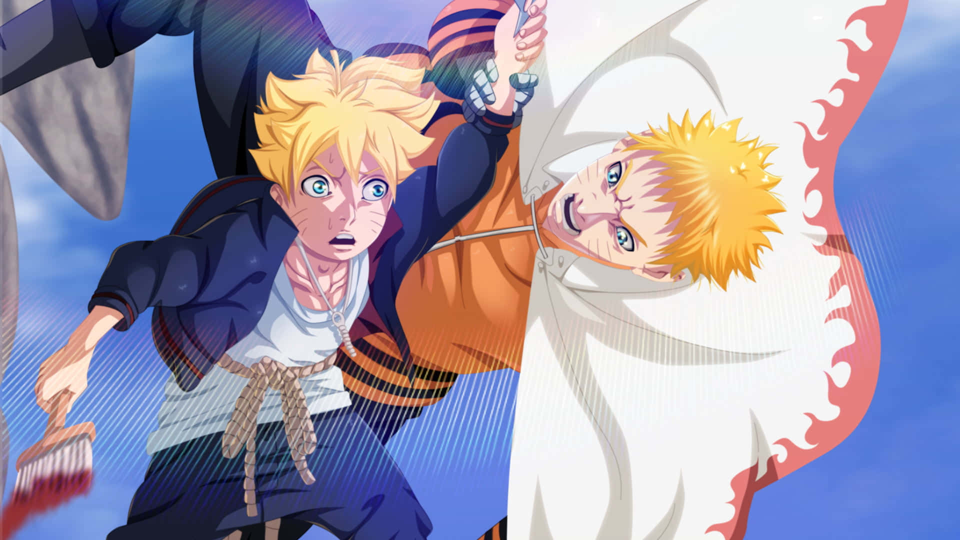 Boruto, Naruto, spiky blonde hair, Full HD Desktop Wallpaper
