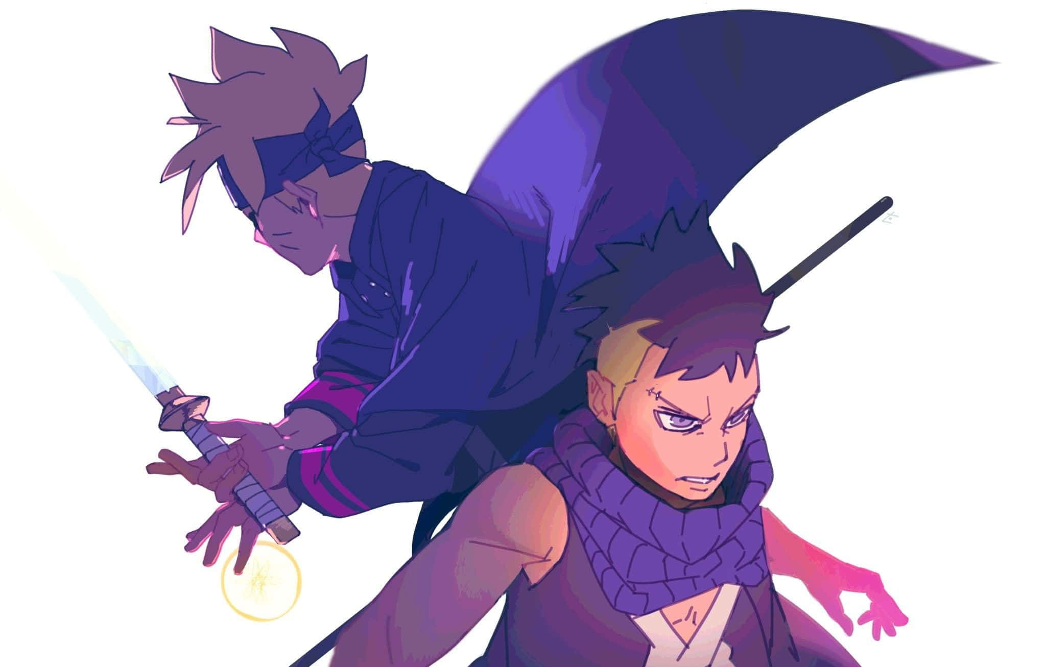 Boruto, Kawaki, swords, Full HD Desktop Wallpaper