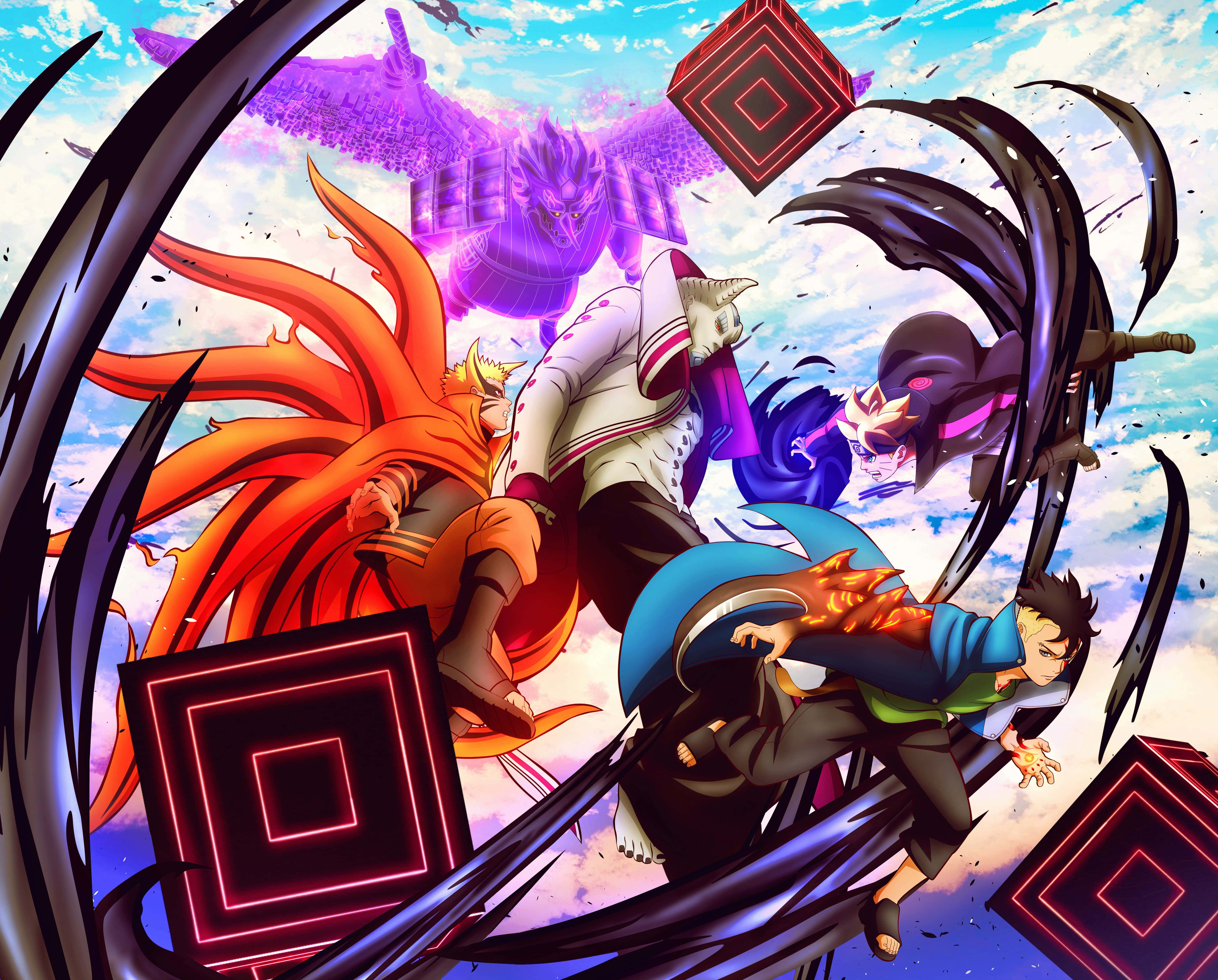 Boruto, Kawaki, chakra tails, 5K Desktop Wallpaper