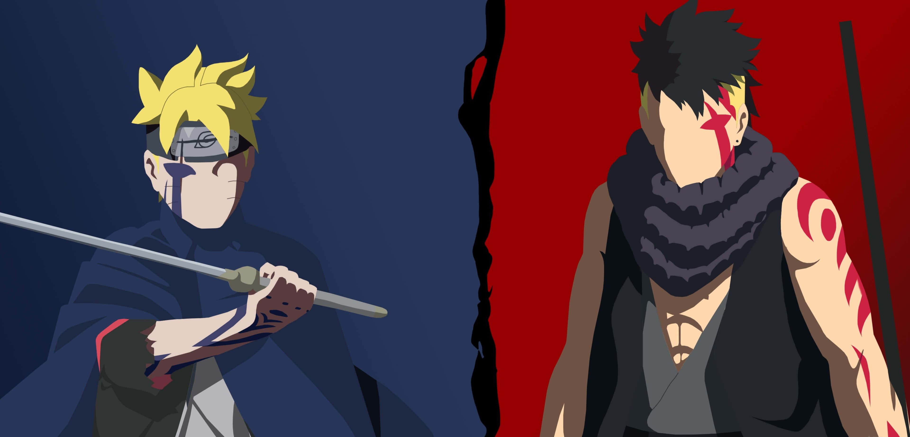Boruto, Kawaki, blue, 4K Desktop Wallpaper