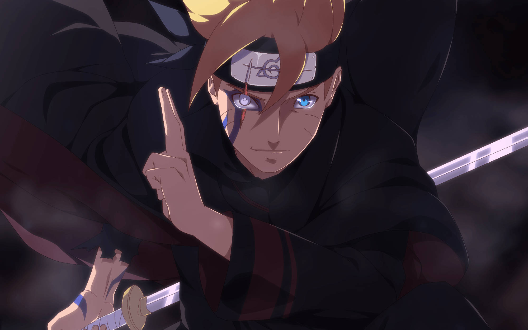 Boruto, blue eyes, blonde hair, Full HD Desktop Wallpaper