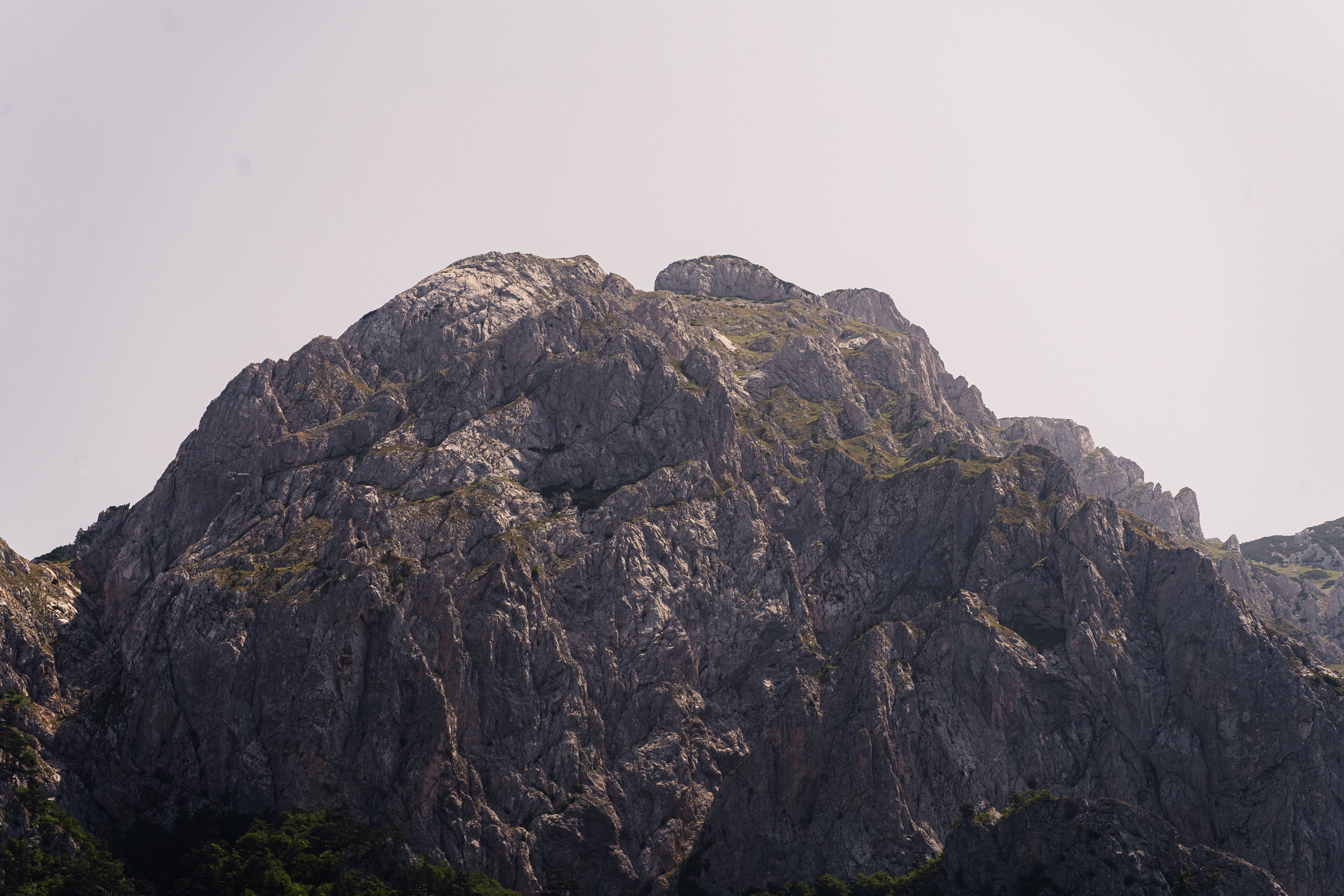 Bosnia and Herzegovina, rugged gray mountain peak, jagged rocks, 5K Desktop Wallpaper