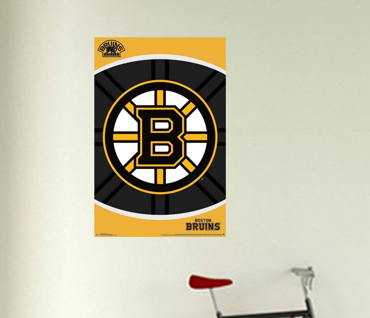 Boston Bruins, black, yellow, HD Desktop Wallpaper