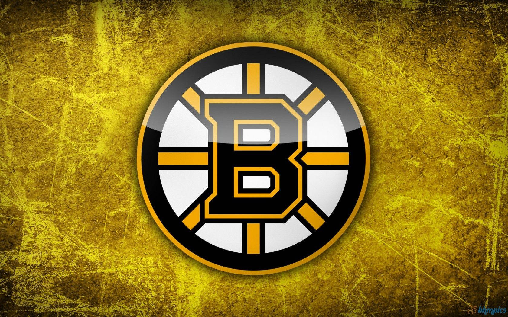 Boston Bruins, black, yellow, HD Desktop Wallpaper