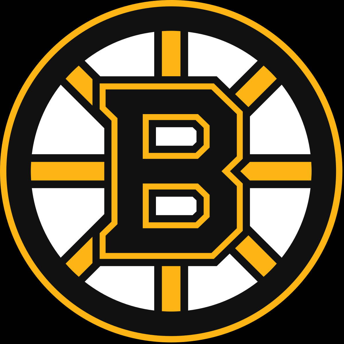 Boston Bruins, black, gold, SD Desktop Wallpaper