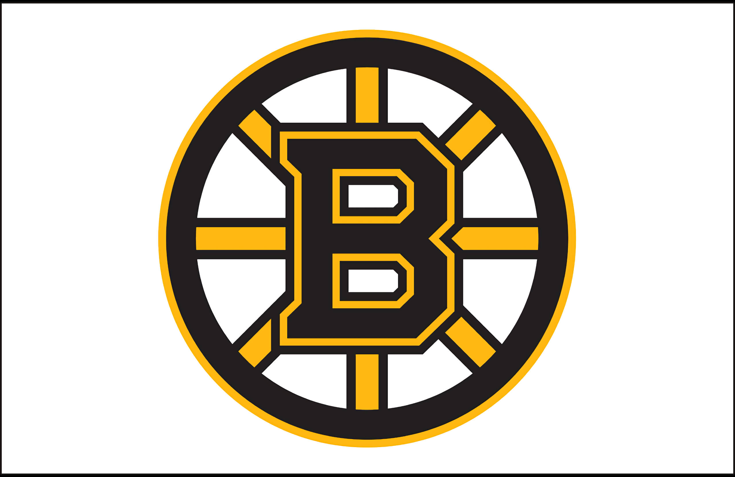 Boston Bruins, black, gold, 2K Desktop Wallpaper