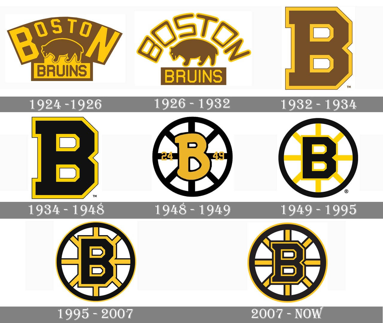 Boston Bruins, 1924, yellow, HD Desktop Wallpaper
