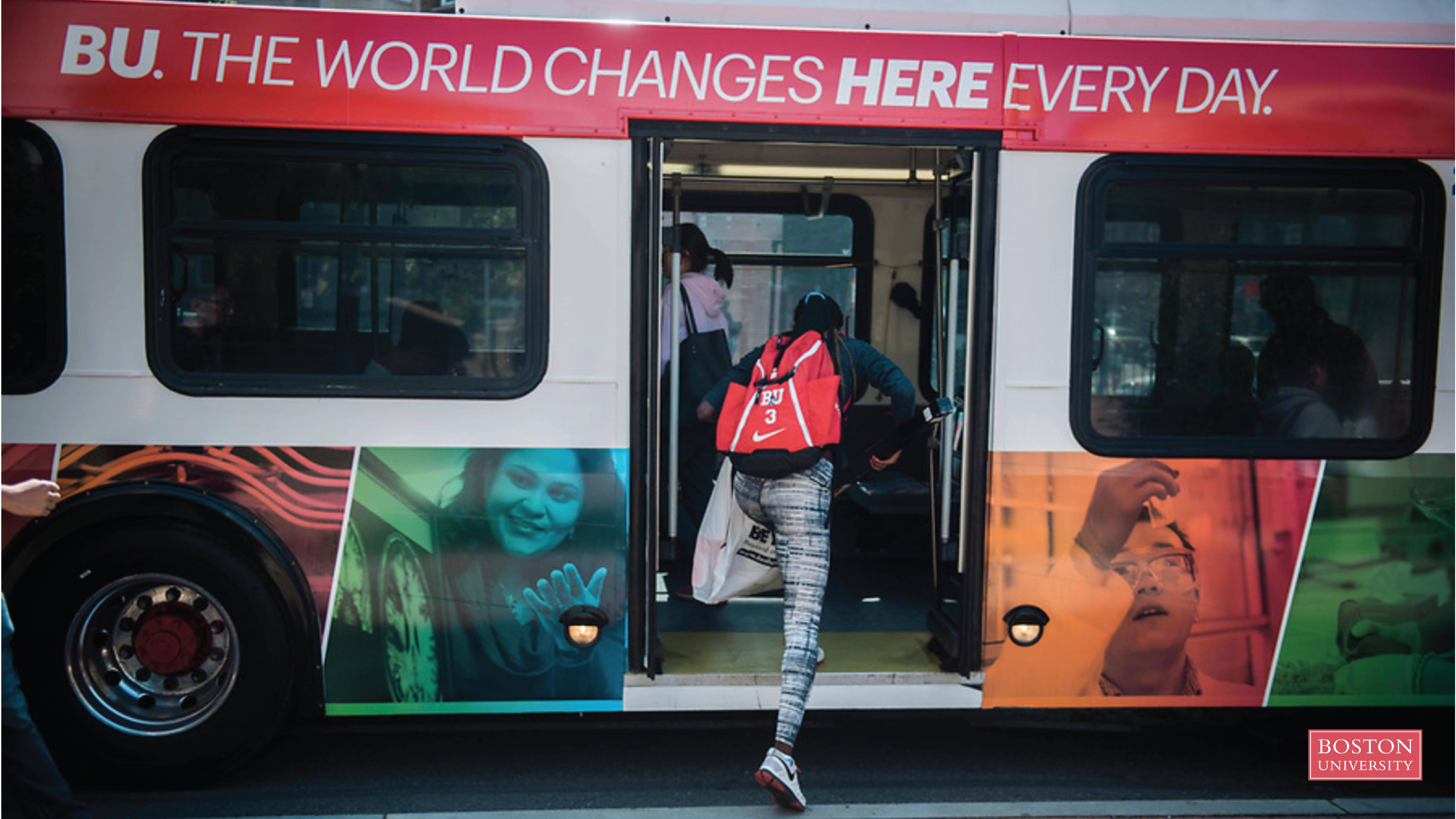 Boston University, red backpack, vibrant student portraits, 8K Desktop Wallpaper