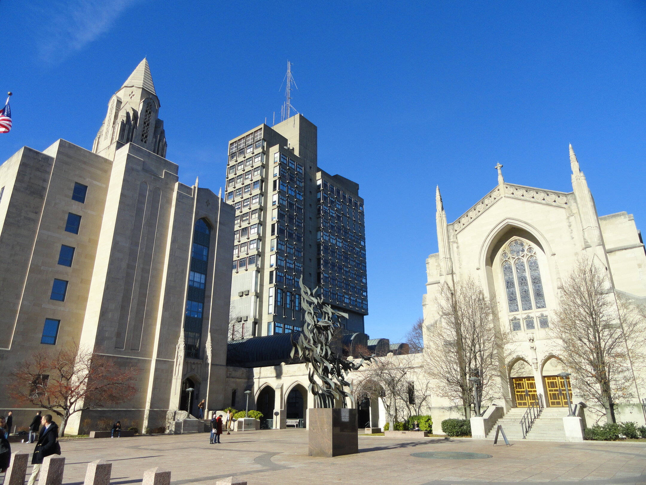 Boston University, public space, grand stone cathedral, Full HD Desktop Wallpaper