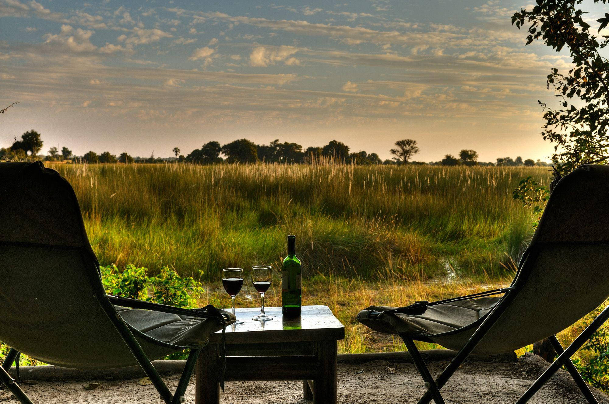 Botswana, camping, sunrise view, Full HD Desktop Wallpaper