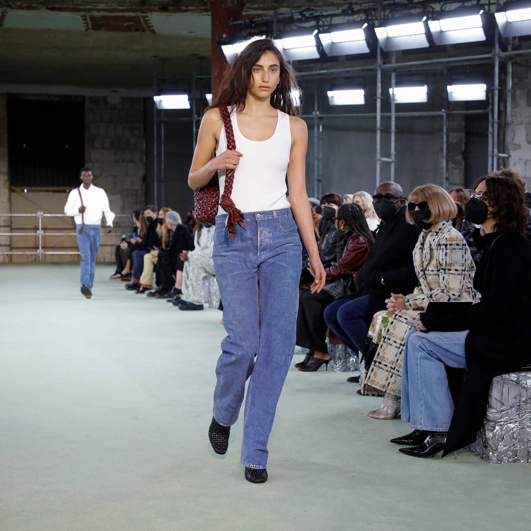 Bottega Veneta, runway, white tank top, HD Desktop Wallpaper