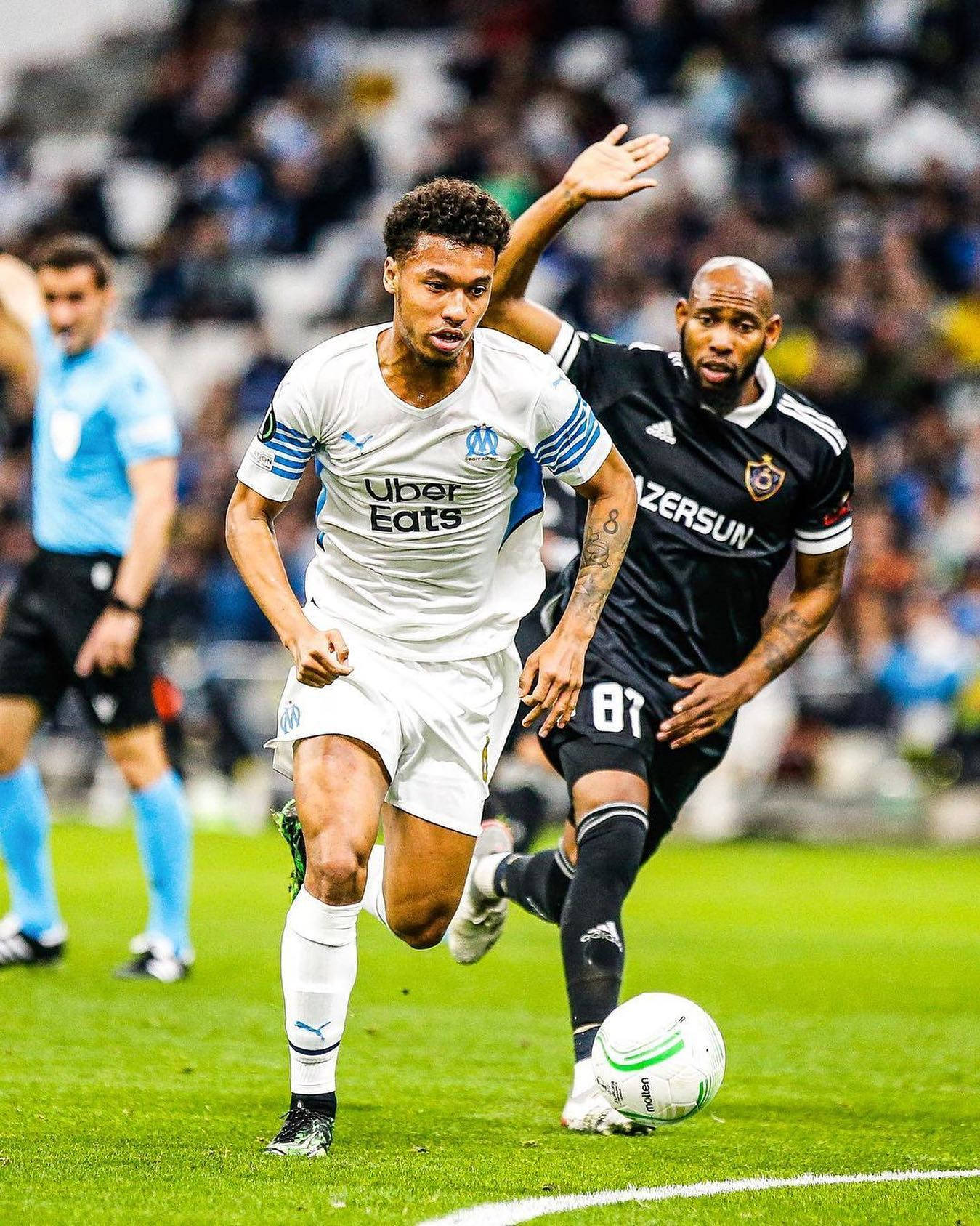 Boubacar Kamara, white, black, HD Phone Wallpaper
