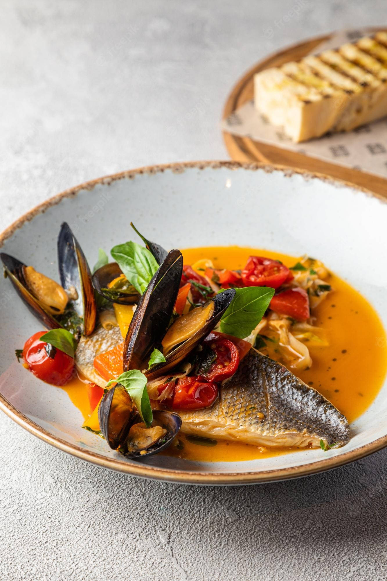 Bouillabaisse, seafood stew, mussels, Full HD Phone Wallpaper
