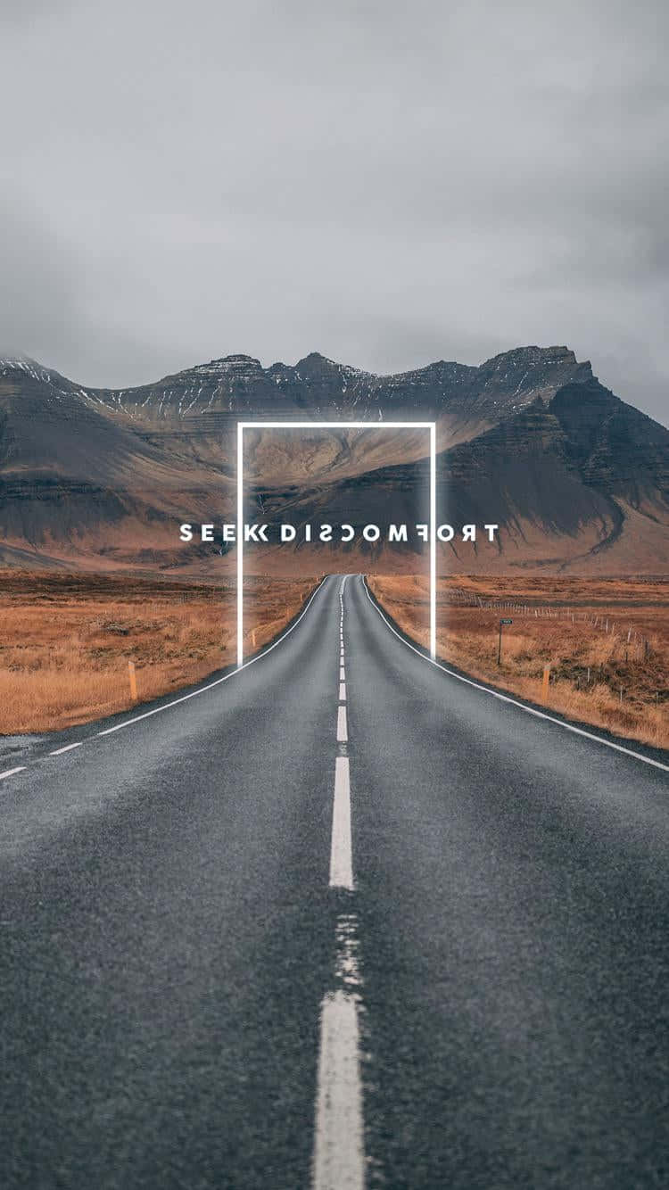 Uncomfortable Road, long straight road, distant mountains, HD Phone Wallpaper