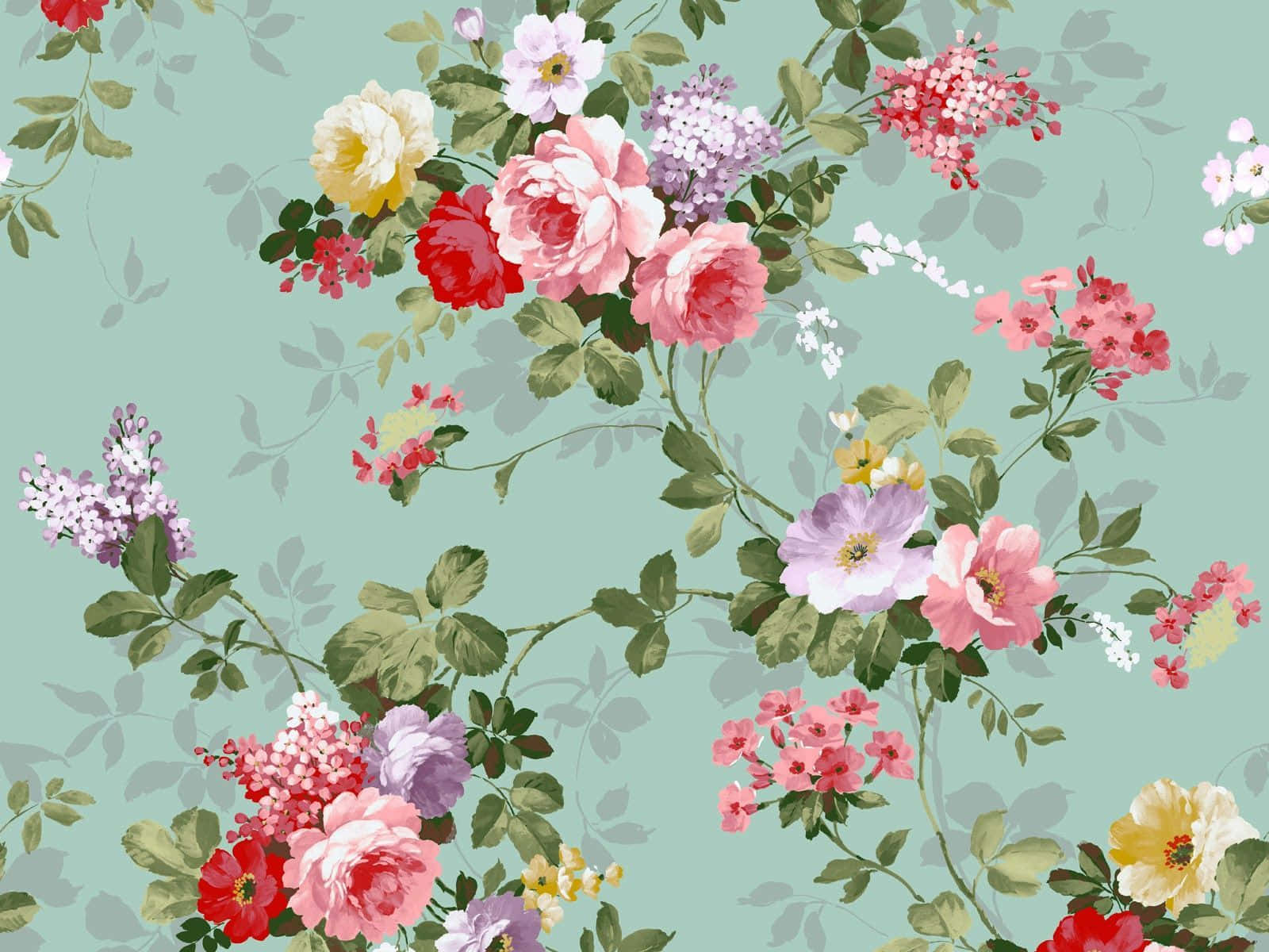 floral bouquet, roses, lilacs, HD Desktop Wallpaper