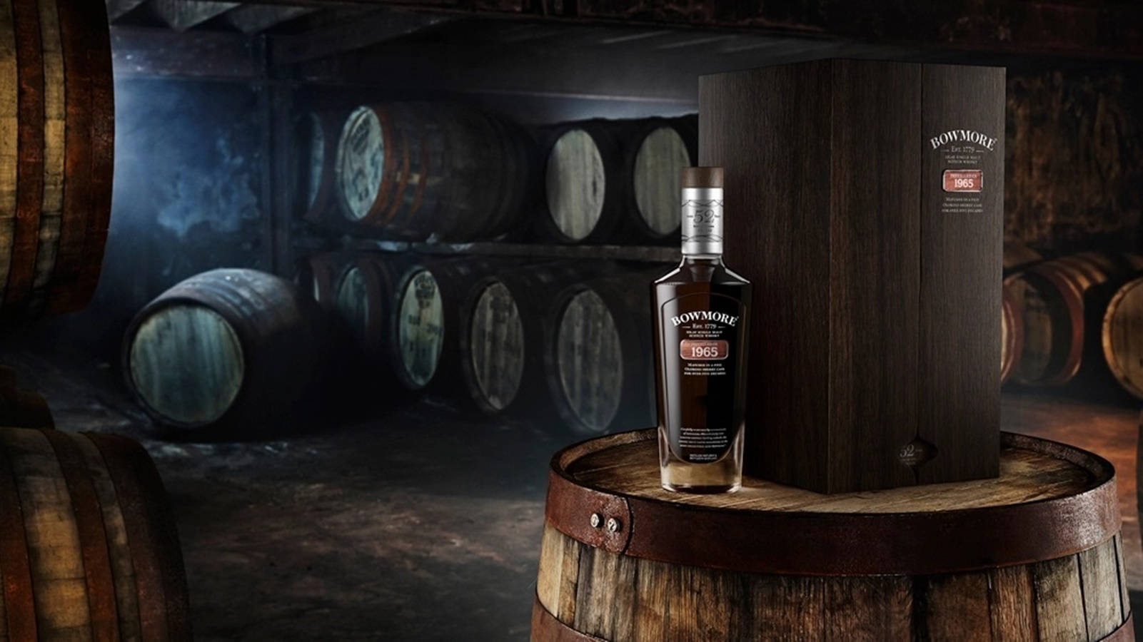 Bowmore 1965, whisky distillery, wooden barrel, HD Desktop Wallpaper