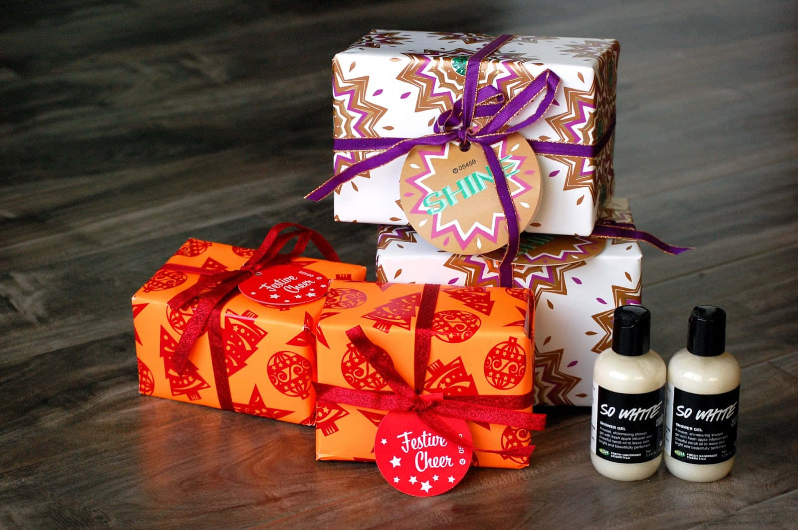 Boxing Day, gifts, patterned paper, HD Desktop Wallpaper
